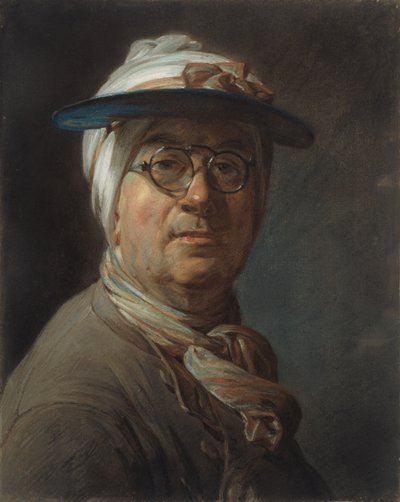 1984.61 - Zelfportret met vizier door Jean Baptiste Simeon Chardin