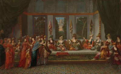 Griekse bruiloft door Jean Baptiste Vanmour