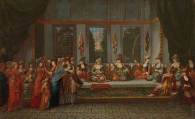 Griekse bruiloft, c.1720-37 door Jean Baptiste Vanmour