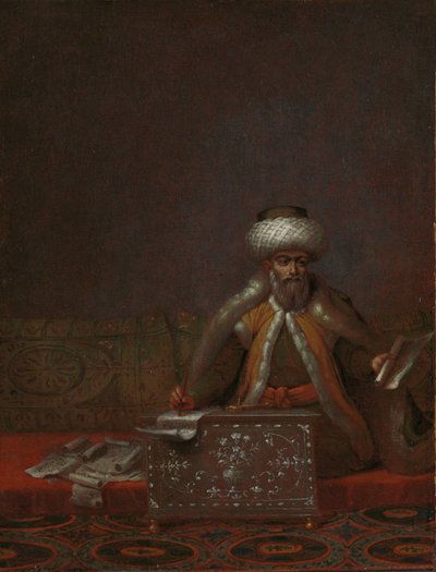 De reis effendi, hoofd van de kanselarij door Jean Baptiste Vanmour