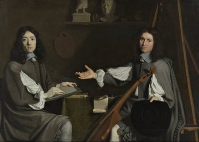 Dubbelportret van beide kunstenaars door Jean Baptiste de Champaigne