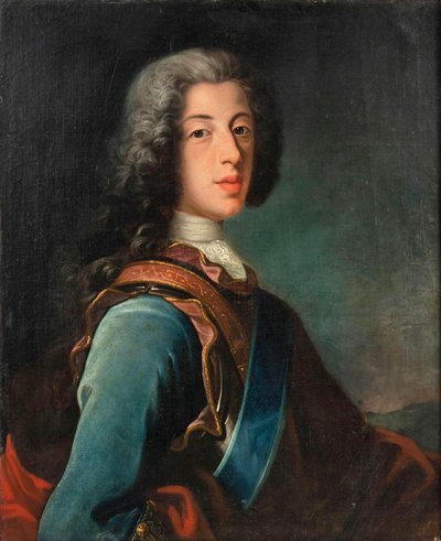 Portret van een heer door Jean Baptiste van Loo