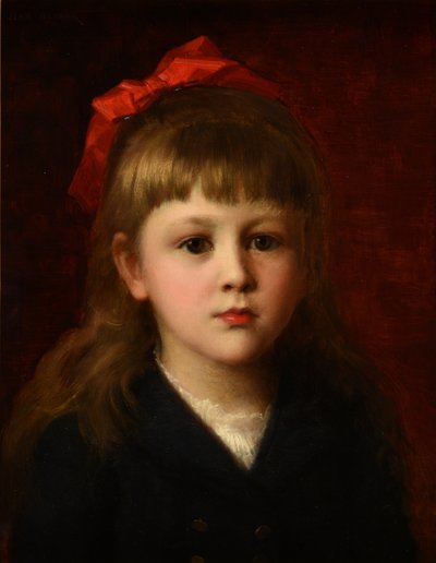 Portret van een klein meisje door Jean Benner
