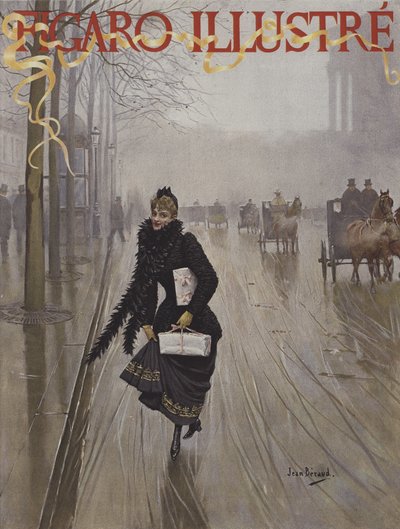 Omslag van Le Figaro Illustre, januari 1891 door Jean Beraud