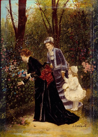 In de tuin door Jean Beraud