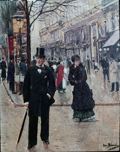 Op de boulevard door Jean Beraud