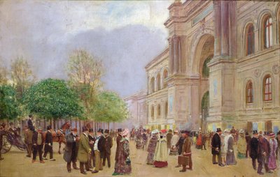 De uitgang van de Salon in het Palais de L