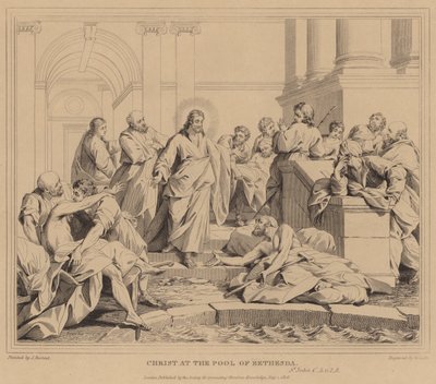Christus bij het Bad van Bethesda, Johannes door Jean Bernard Restout
