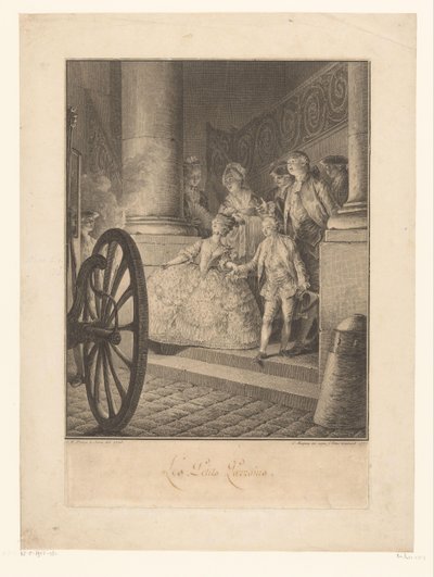 Jonge peetouders door Jean Charles Baquoy