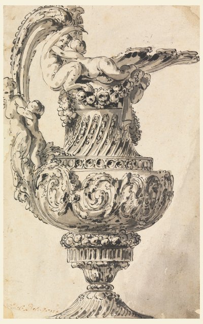 Ontwerp voor een Decoratieve Kan door Jean Charles Delafosse
