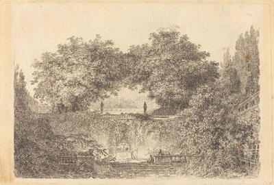 Het Kleine Park door Jean Claude Richard de Saint Non after Jean Honoré Fragonard