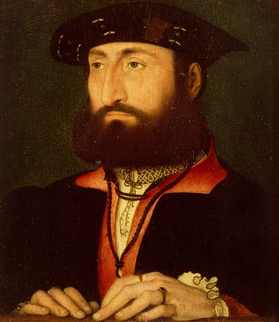 Portret van Lodewijk van Cleves, Graaf van Nevers door Jean Clouet