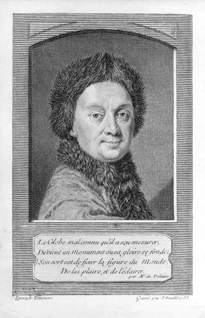 Pierre-Louis Moreau de Maupertuis, astronoom door Jean Daullé