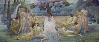 De School van Plato door Jean Delville
