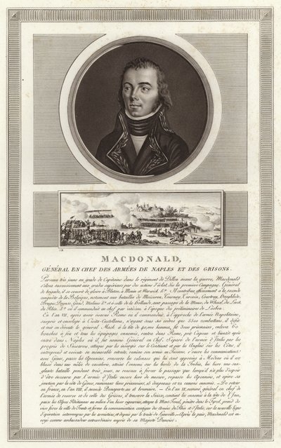 Portret van Jacques MacDonald, hertog van Taranto door Jean Duplessi Bertaux
