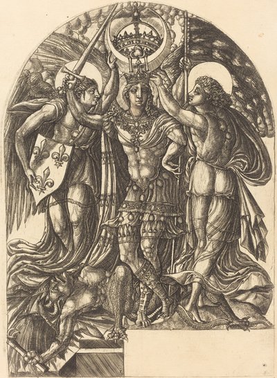 Hendrik II als de Zegevierende Sint-Michiel door Jean Duvet