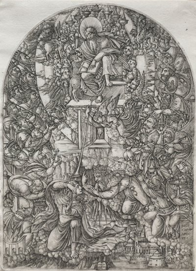 De Apocalyps: St. Johannes Geroepen naar de Hemel, 1555 door Jean Duvet