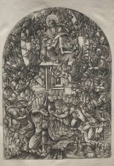 De Apocalyps: St. Jan geroepen naar de hemel, 1546-1556 door Jean Duvet