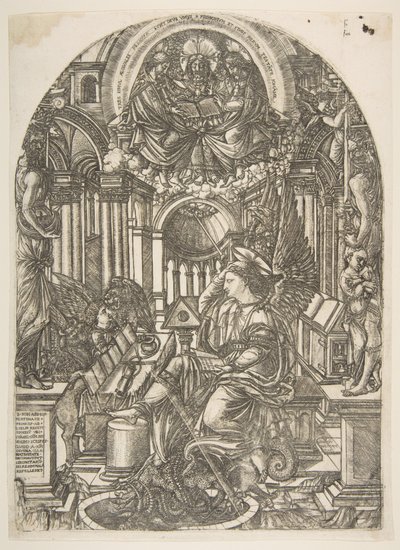 De openbaring van Sint Jan de Evangelist, uit de Apocalyps door Jean Duvet