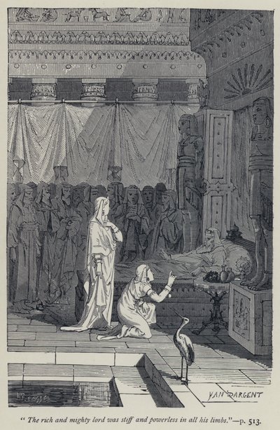"De rijke en machtige heer was stijf en krachteloos in al zijn ledematen" door Jean Edouard Dargent