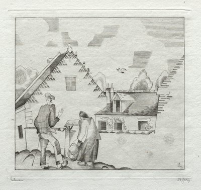 Dorpelingen, Praten door Jean Emile Laboureur