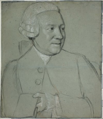 Portret van een man met een boek, naar rechts gedraaid door Jean Étienne Liotard