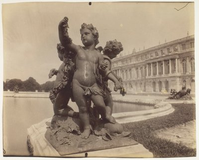 Versailles, Park hoek door Jean Eugène Auguste Atget