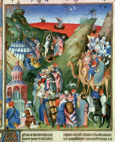 Fr 247 f.49 Tome 1 Hebreeën in de woestijn, illustratie uit 