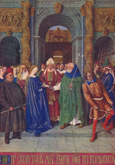 Het Huwelijk van de Maagd, ca. 1455, 1939 door Jean Fouquet