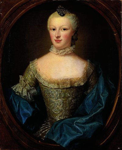 Portret van Margaretha Cornelia van de Poll, echtgenote van Cornelis Munter door Jean Fournier
