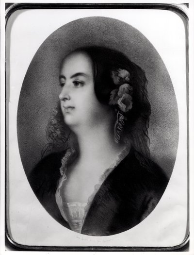 Madame Hanska (1801-82) gegraveerd door Emile Lassalle (1813-71) door Jean Francois Gigoux