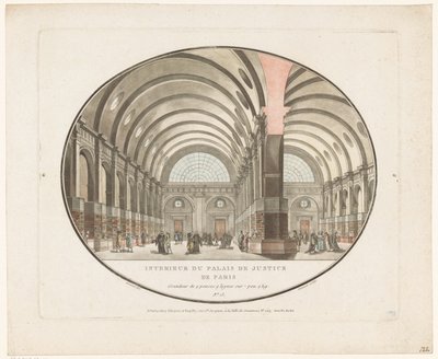 Interieur van het Paleis van Justitie te Parijs door Jean Francois Janinet