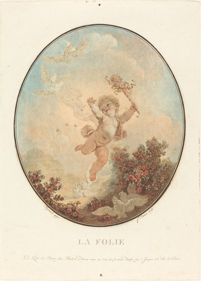 La folie, 1777 door Jean Francois Janinet