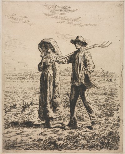 Aan het Werk Gaan door Jean Francois Millet