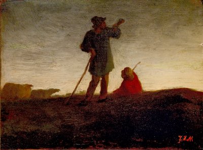 De kudde terugroepen door Jean Francois Millet