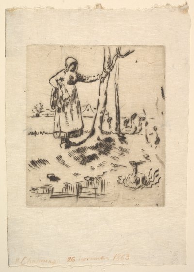 Het ganzenmeisje door Jean Francois Millet