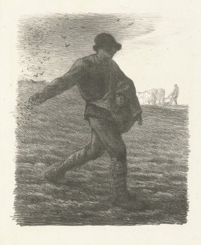 De zaaier, 1851 door Jean Francois Millet