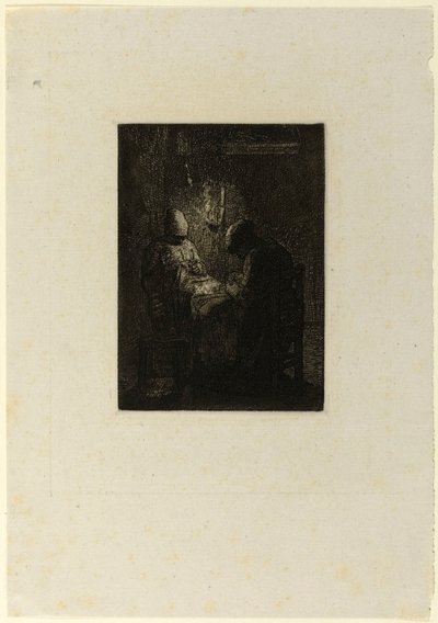 De Wacht door Jean Francois Millet