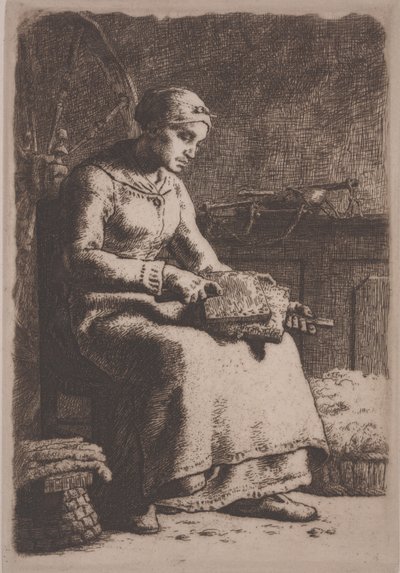 De Wolkammer door Jean Francois Millet