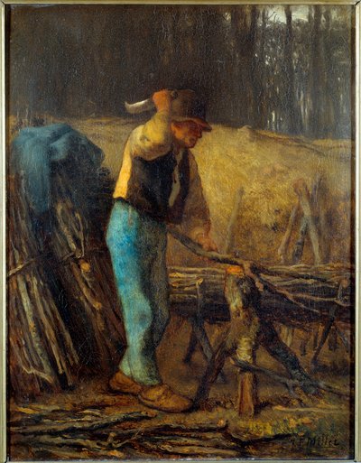 De houthakker door Jean Francois Millet