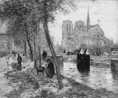 Notre Dame de Paris door Jean Francois Raffaelli