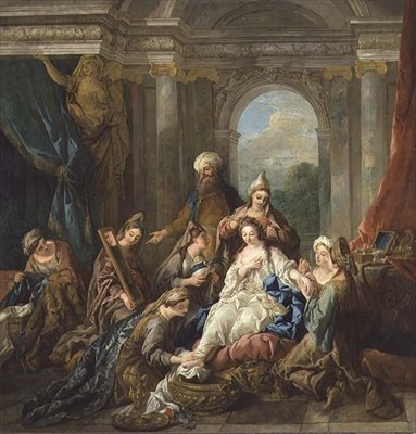 De Toilette van Esther door Jean François de Troy