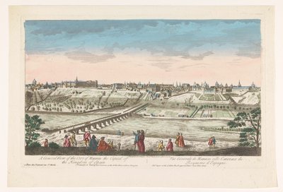 Gezicht op de stad Madrid door Jean François Daumont