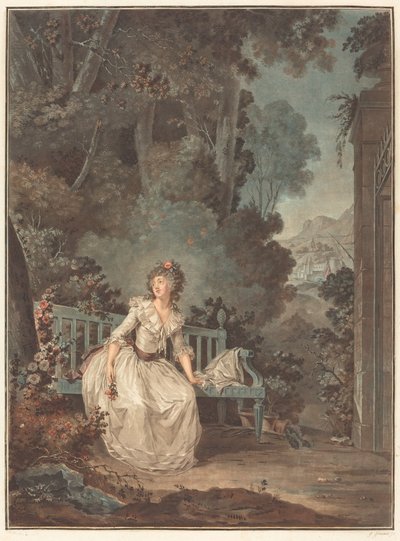Nina, ou La Folle par amour door Jean François Janinet after Claude Hoin