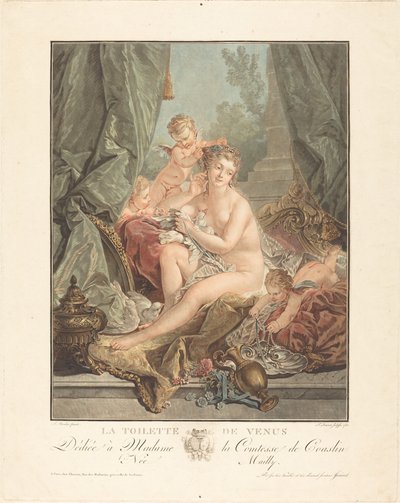 De toilet van Venus door Jean François Janinet after François Boucher