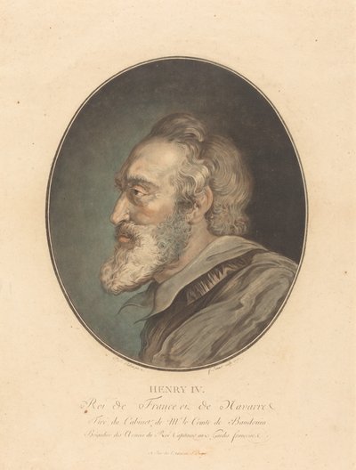 Hendrik IV door Jean François Janinet after Sir Peter Paul Rubens
