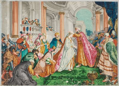De kroning van Esther door Jean François de Troy