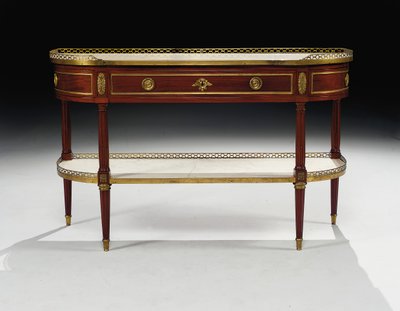 Louis XVI console desserte door Jean Frederic Birckel