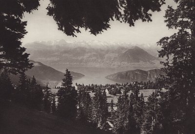 Rigi Kaltbad, Uitzicht op Vierwaldstättersee door Jean Gaberell
