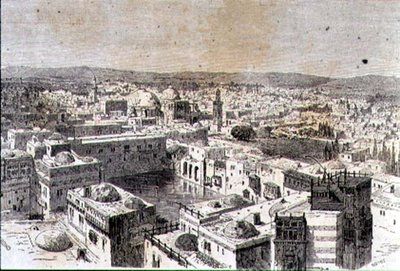 Jeruzalem in de jaren 1860 door Jean Georges (after) Huyot